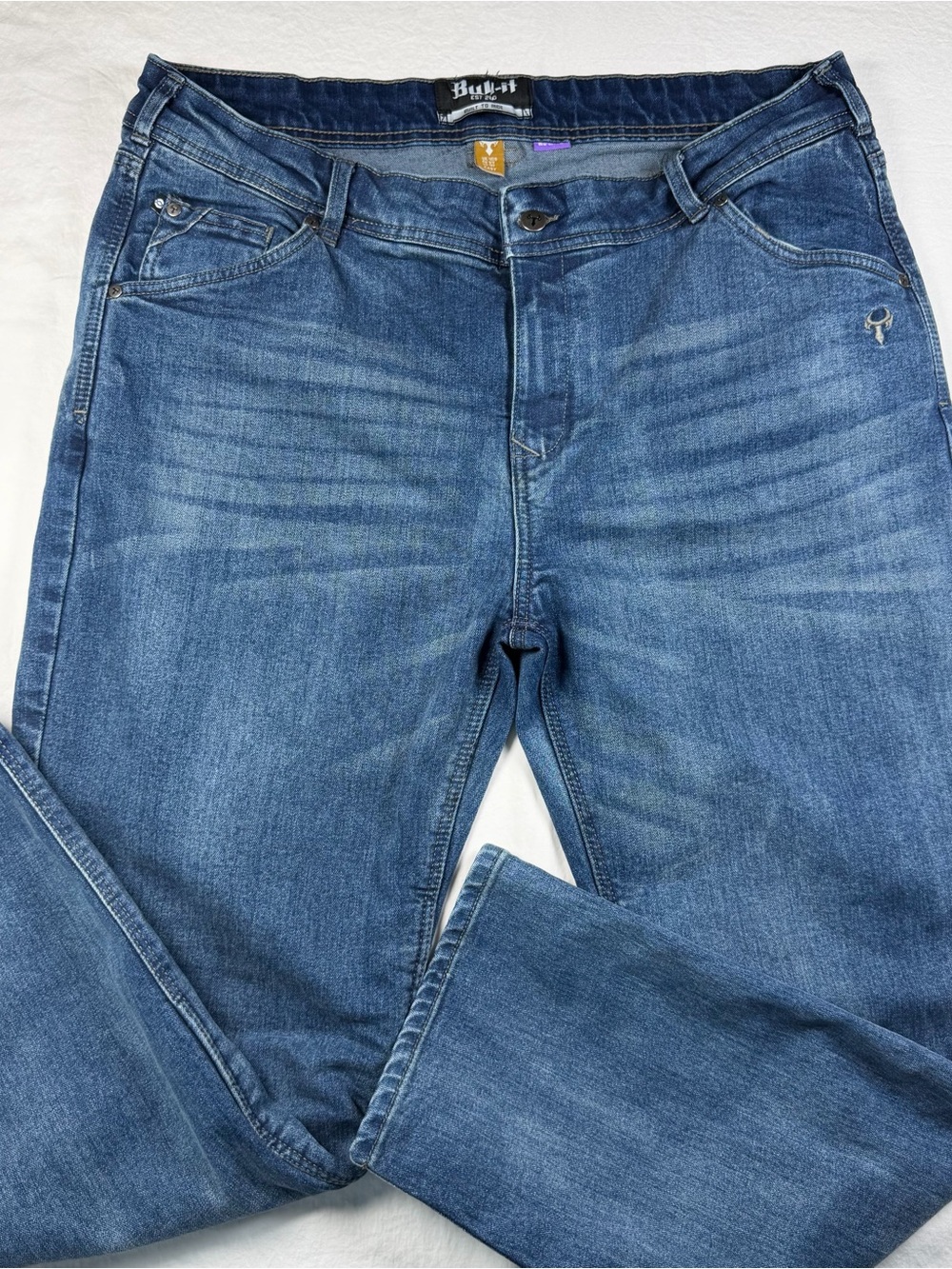 Bull-it Ajax Easy Fit Motorcycle Jeans Mens 40 Short Blue Covec AA RE ZRO Armor